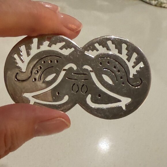 TAXCO 925 STERLING SILVER Pendant BROOCH - Picture 4 of 12